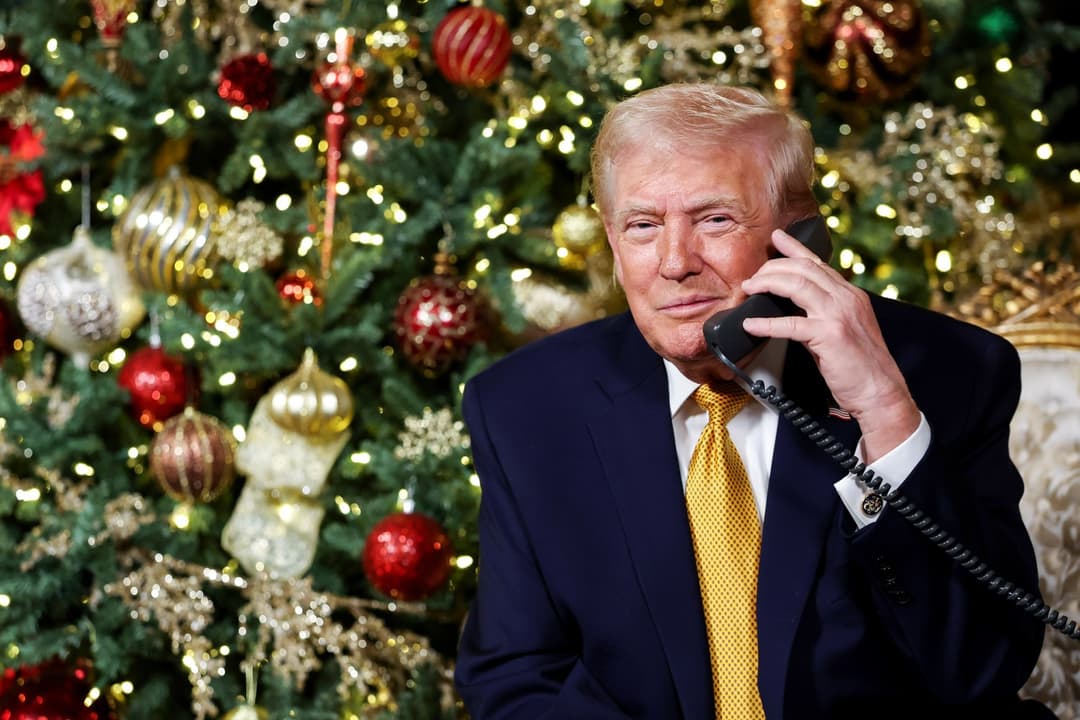 Trump jokes about Santa giving a child 'clean, beautiful coal' for Christmas